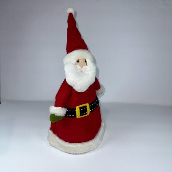 Pottery Barn Felted Santa Tree Topper Christmas Holiday 12" Classic Whimsical - Picture 8 of 12